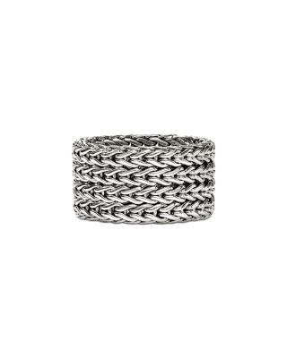 Icon Sterling Silver Link Chain Ring by JOHN HARDY
