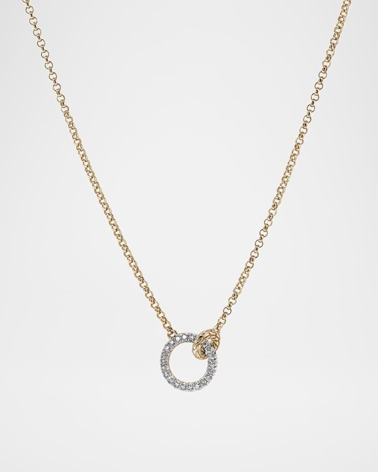 JH Essential 14K Yellow Gold Diamond Pave Necklace, 2mm by JOHN HARDY