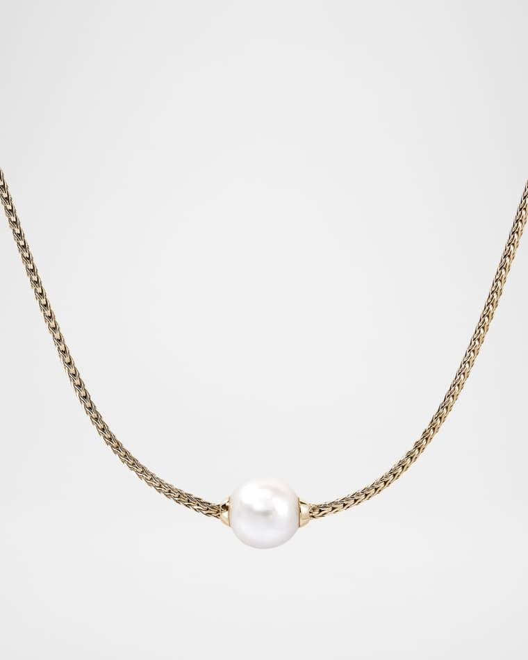 JH Essential 14K Yellow Gold Freshwater Pearl Necklace, 1.8mm by JOHN HARDY