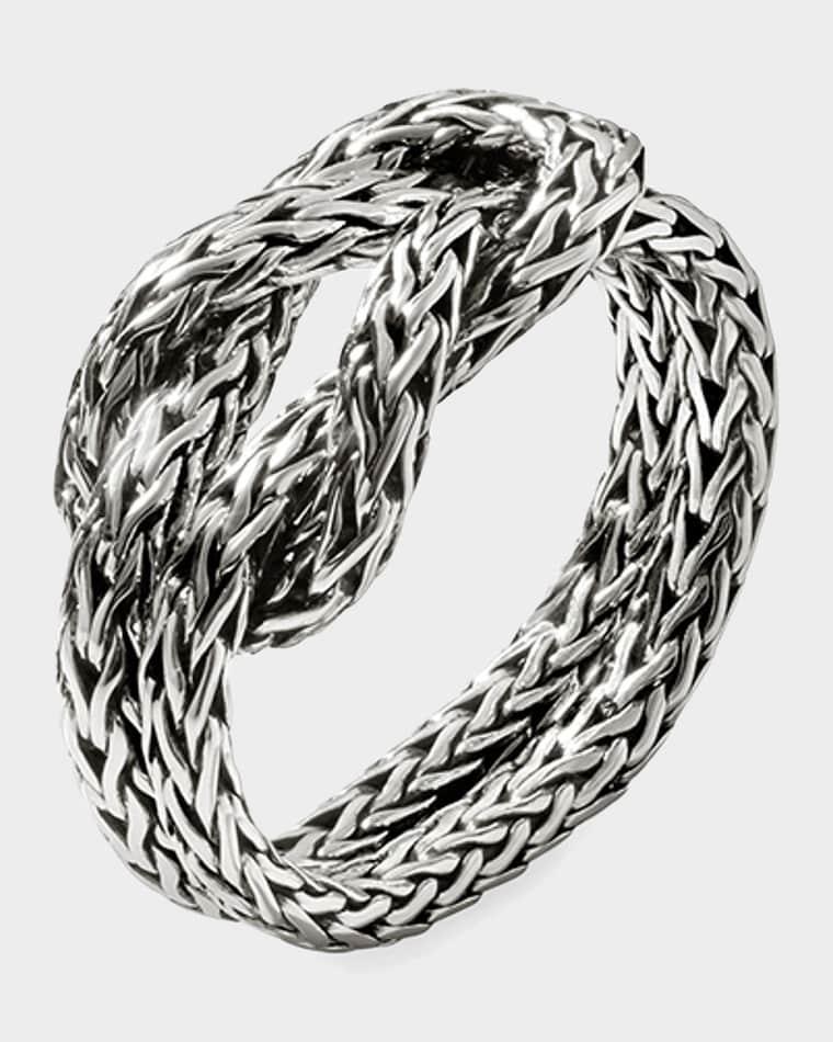 Men's Love Knot Ring in Sterling Silver, 5mm by JOHN HARDY