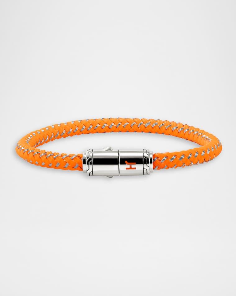 Men's Rubber Cord Bracelet with Sterling Silver, 6mm by JOHN HARDY