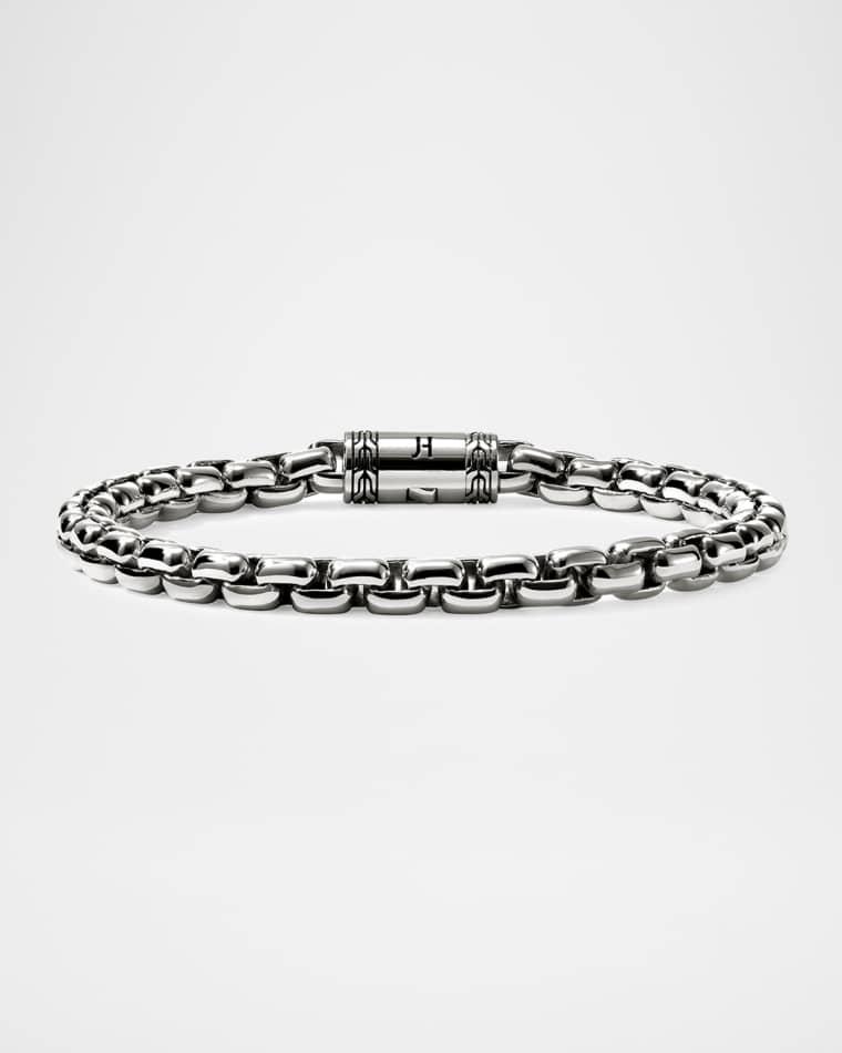 Men's Sterling Silver Box Chain Bracelet, 6mm by JOHN HARDY