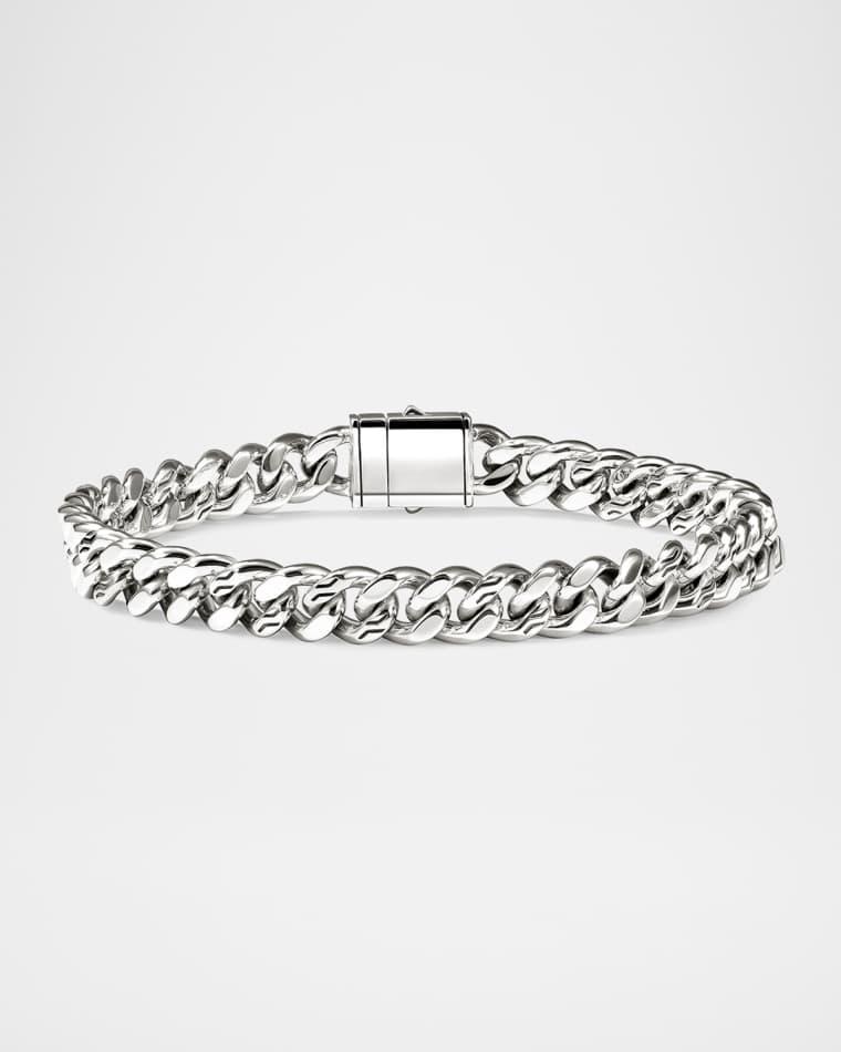 Men's Sterling Silver Curb Chain Bracelet, 7mm by JOHN HARDY