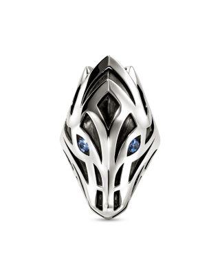 Men's Sterling Silver Naga Blue Sapphire Dragon Ring by JOHN HARDY