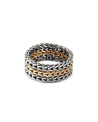 Men's Sterling Silver & 18K Bonded Yellow Gold Icon Chain Link Band by JOHN HARDY