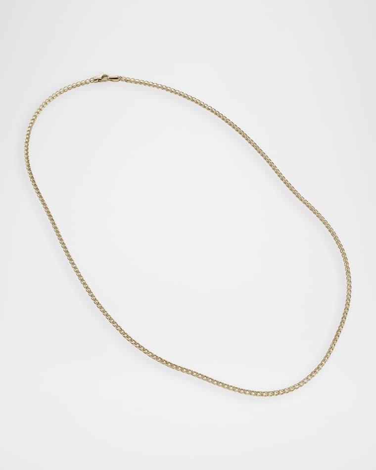 Men's Surf 14K Gold Chain Necklace, 2.3mm, 22"L by JOHN HARDY