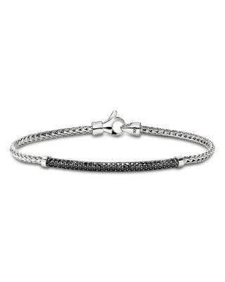 Sterling Silver Black Sapphire Pav&eacute; Bar Bracelet by JOHN HARDY