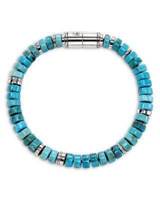 Sterling Silver Heishi Stone Rondelle Bead Bracelet by JOHN HARDY