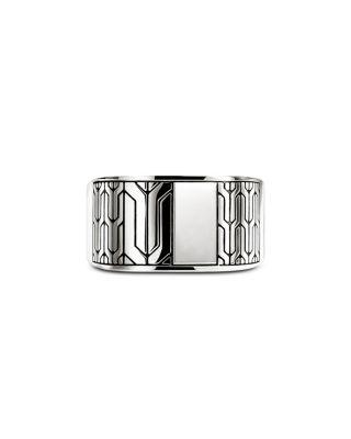 Sterling Silver Icon 50 Signet Ring by JOHN HARDY