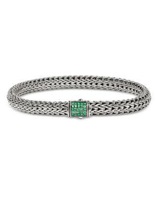 Sterling Silver Icon Amethyst Woven Link Bracelet by JOHN HARDY