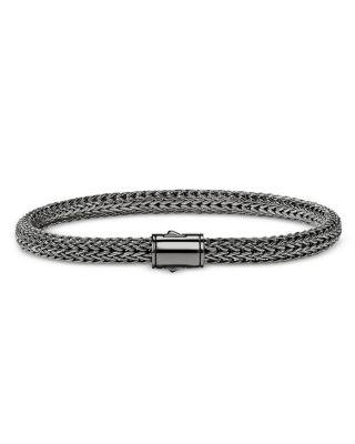 Sterling Silver Icon Dark Woven Link Bracelet by JOHN HARDY