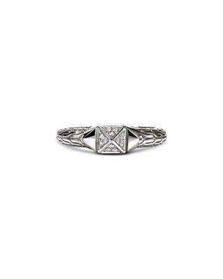 Sterling Silver Icon Diamond Pyramid Ring by JOHN HARDY