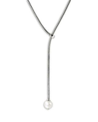 Sterling Silver JH Essentials Cultured Freshwater Pearl Adjustable Lariat Necklace by JOHN HARDY