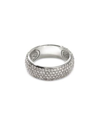 Sterling Silver JH Essentials Pav&eacute; Diamond Band Ring by JOHN HARDY