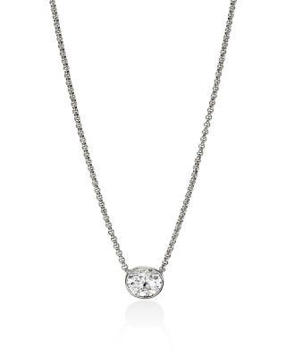 Sterling Silver JH Lovestruck™ Lab Grown Diamond Solitaire Bezel Pendant Necklace by JOHN HARDY