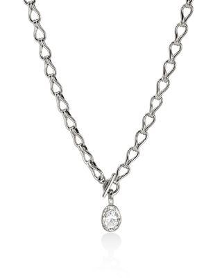 Sterling Silver JH Lovestruck™ Lab Grown Diamond Solitaire Surf Link Toggle Necklace by JOHN HARDY