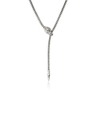 Sterling Silver Naga Blue Sapphire Dragon Lariat Necklace by JOHN HARDY