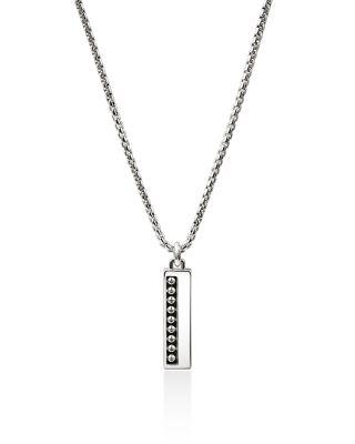 Sterling Silver Nailhead Tag Necklace by JOHN HARDY