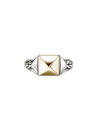 Sterling Silver & 14K Yellow Gold Icon Stud Ring by JOHN HARDY