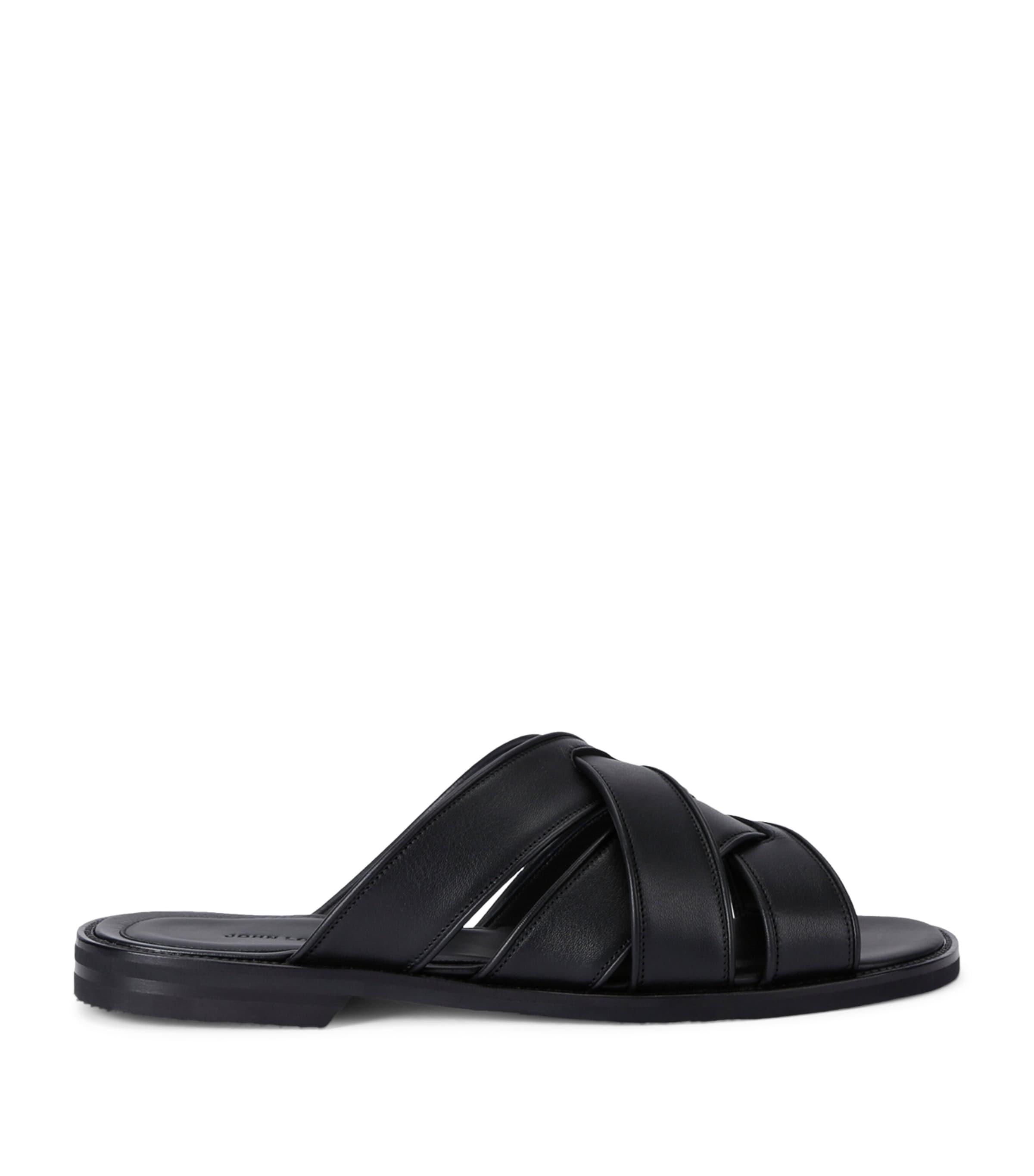 John Lobb Leather Samson Sandals by JOHN LOBB