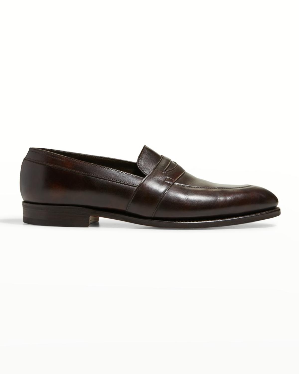 Men's Adley Leather Penny Loafers by JOHN LOBB