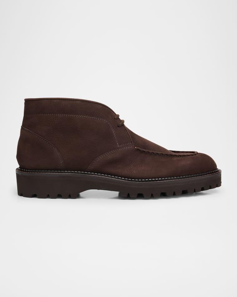 Men's Field Nubuck Leather Chukka Boots by JOHN LOBB
