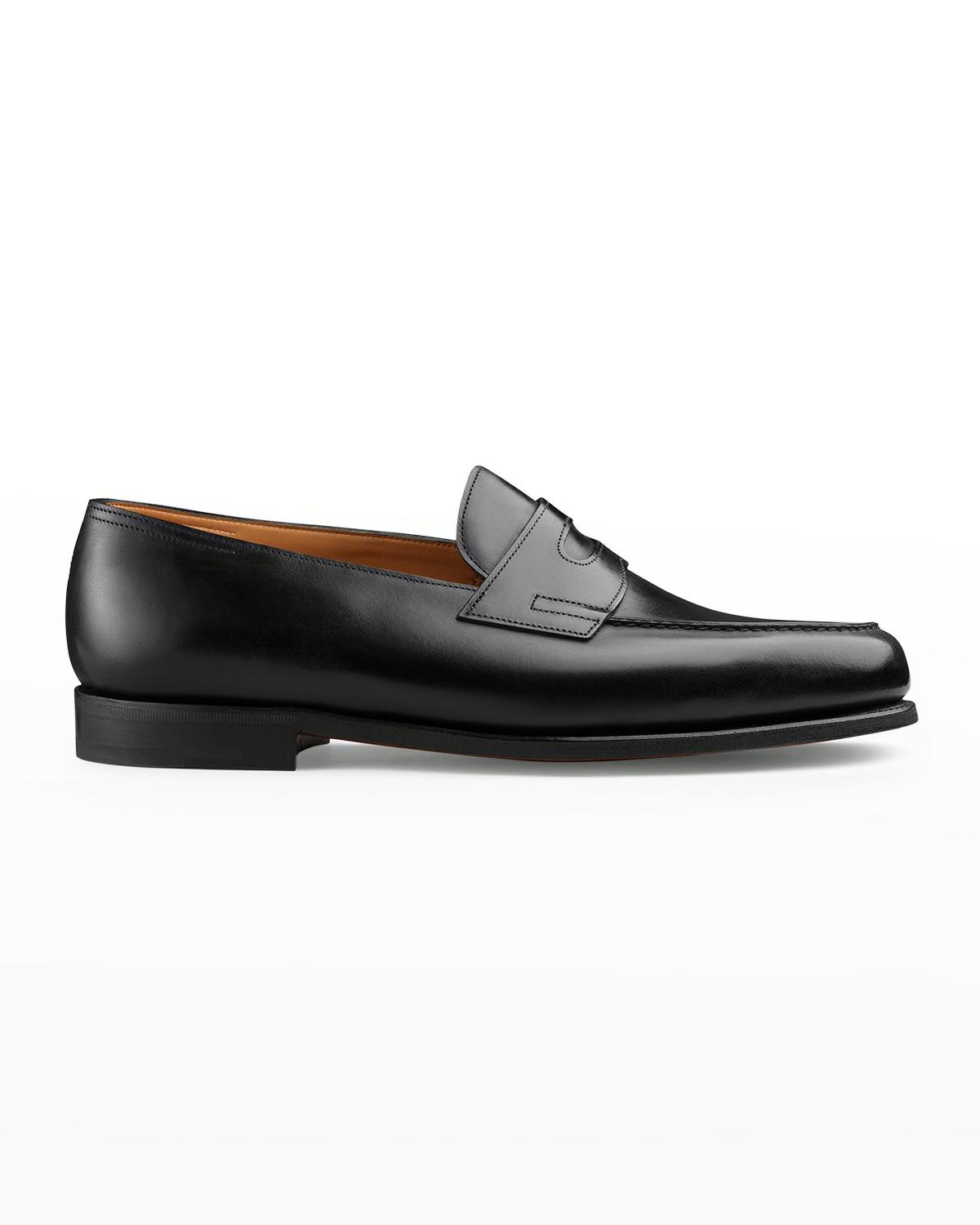 Men's Iconic Leather Penny Loafers by JOHN LOBB