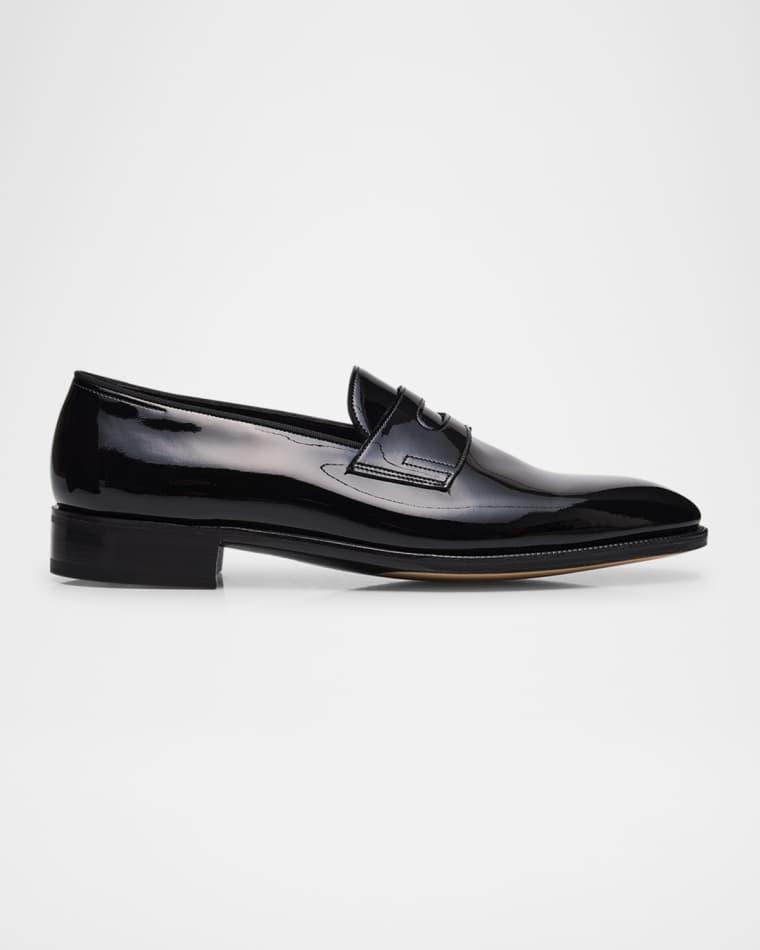 Men's Jamie Patent Leather Penny Loafers by JOHN LOBB