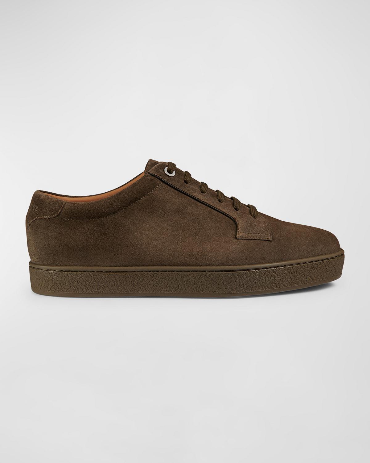 Men's Molton Suede Low-Top Sneakers by JOHN LOBB