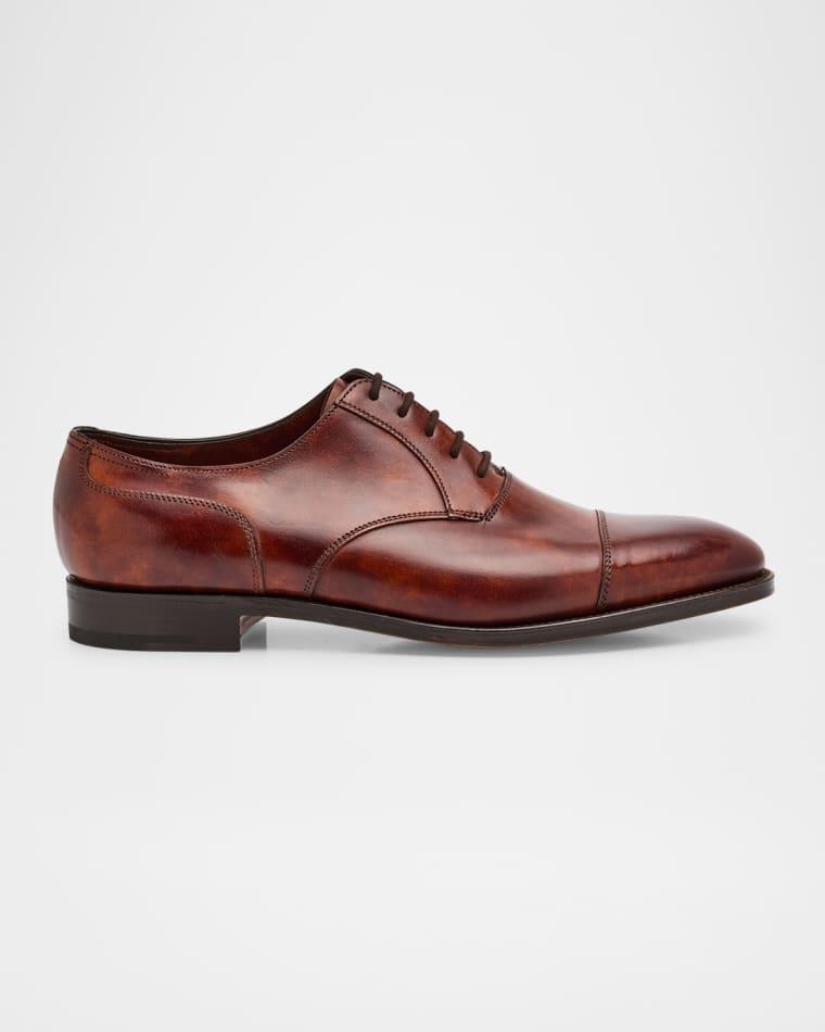 Men's Taunton Cap Toe Leather Oxfords by JOHN LOBB