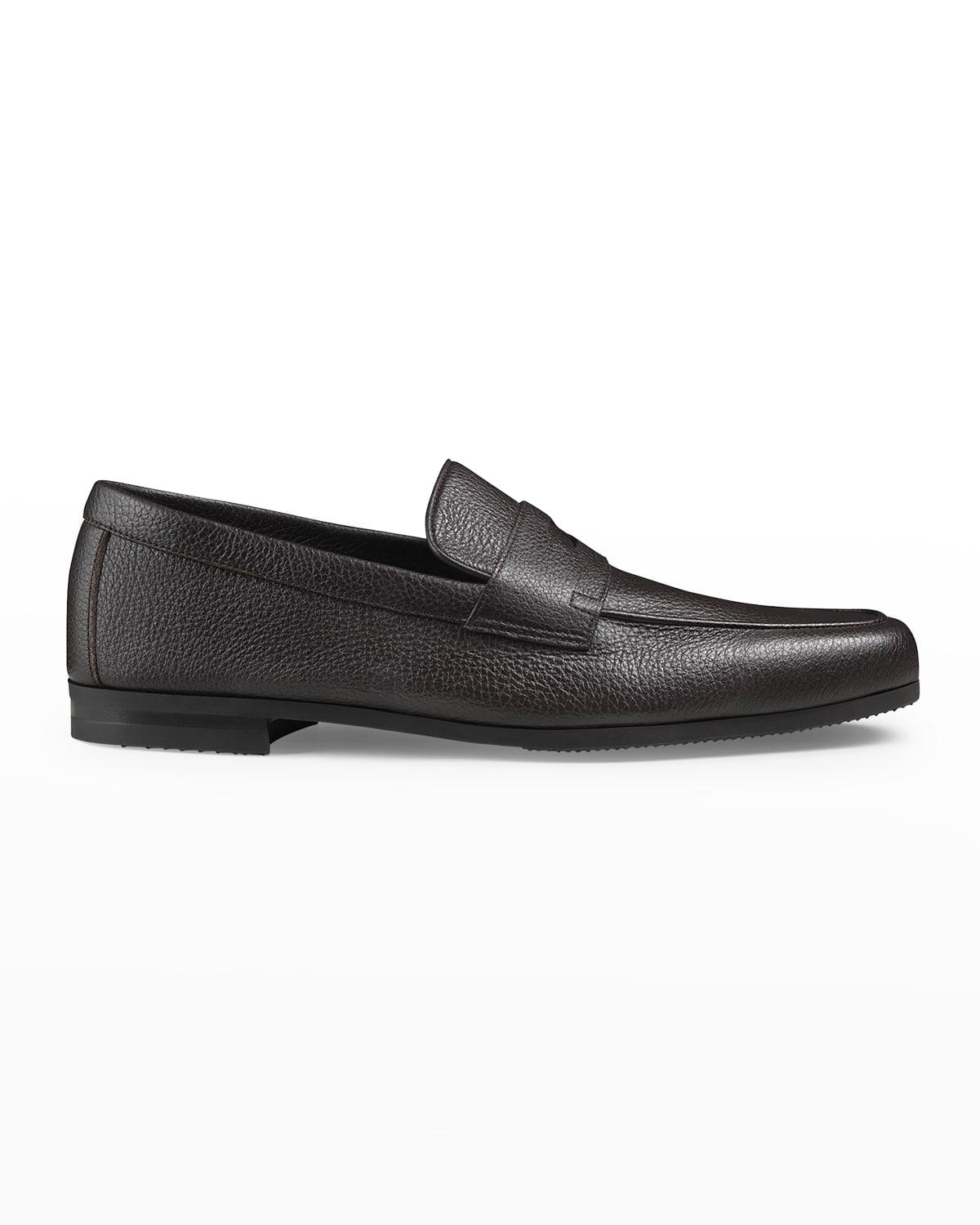 Men's Thorne Soft Textured Leather Penny Loafers by JOHN LOBB