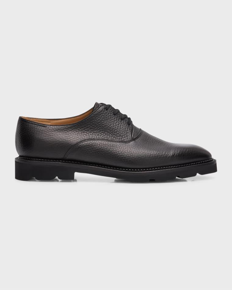 Men's Zennor Grained Leather Derby Shoes by JOHN LOBB