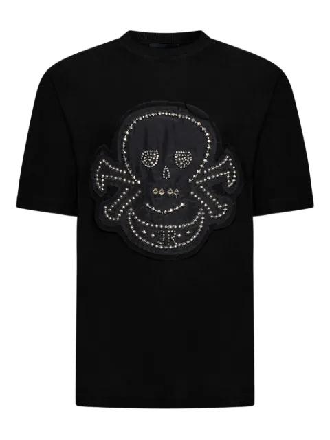 Maxi Decoro Skull skull-embellished T-shirt by JOHN RICHMOND