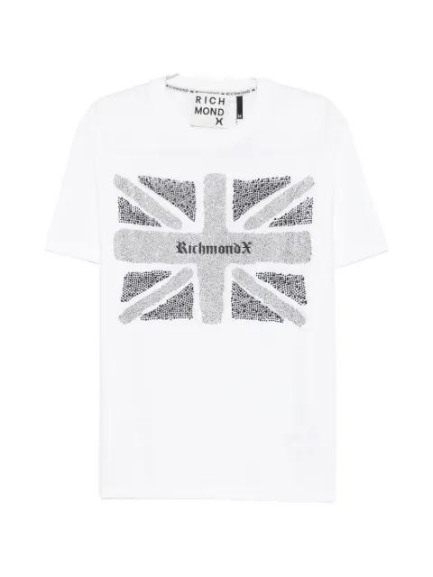 Union Jack embellished T-shirt by JOHN RICHMOND