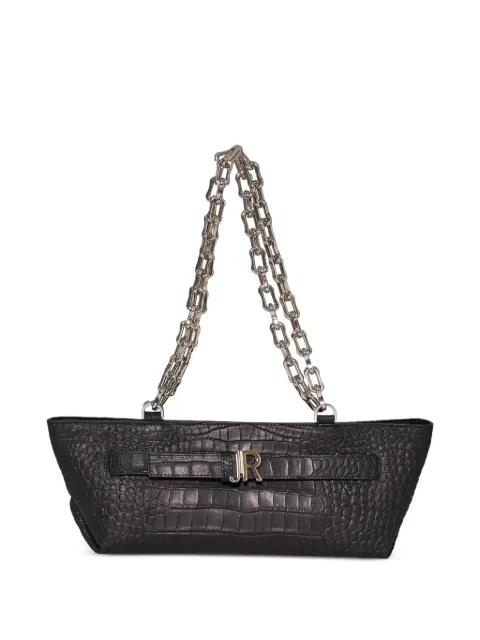 croc-effect shoulder bag by JOHN RICHMOND