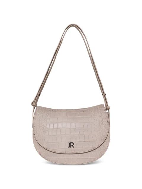 croc-effect shoulder bag by JOHN RICHMOND
