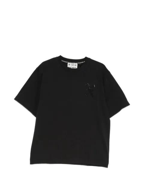 embellished logo-print T-shirt by JOHN RICHMOND