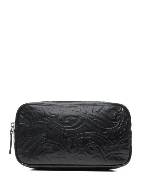 embossed-pattern clutch bag by JOHN RICHMOND