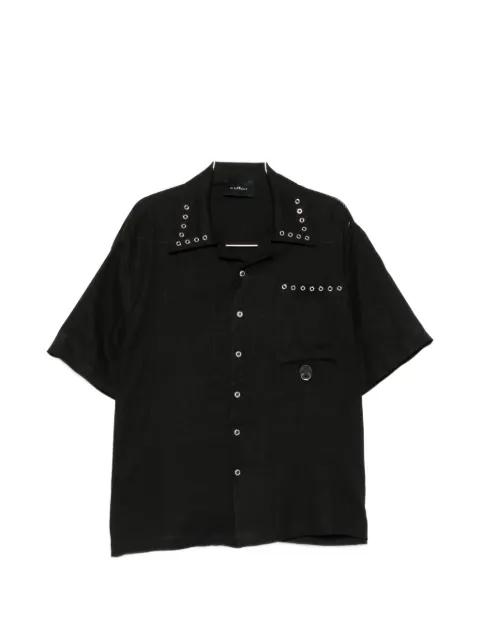 eyelet-embellished short-sleeve shirt by JOHN RICHMOND