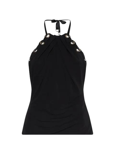 eyelet lace-up top by JOHN RICHMOND