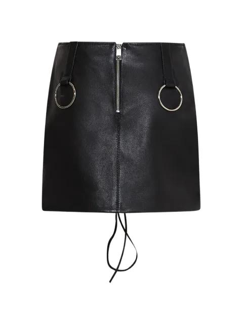 leather mini skirt by JOHN RICHMOND
