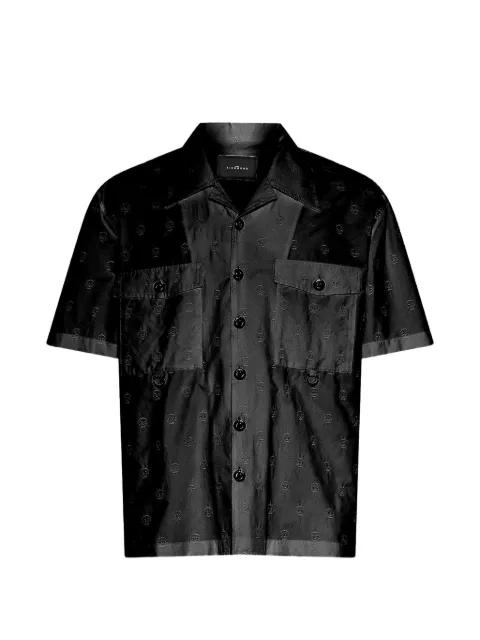 monogram-pattern short-sleeve shirt by JOHN RICHMOND