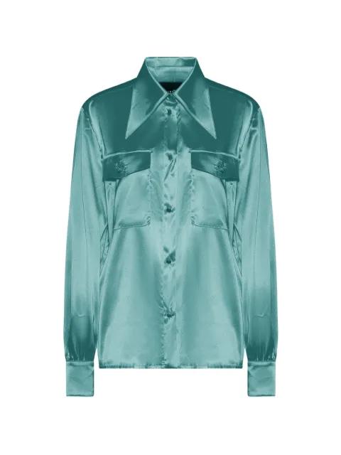 satin-finish button-up shirt by JOHN RICHMOND