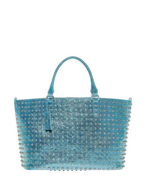 studded metallic tote bag by JOHN RICHMOND