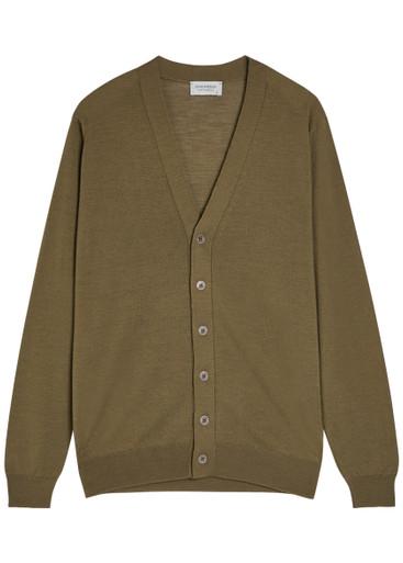 Bradrick merino wool cardigan by JOHN SMEDLEY