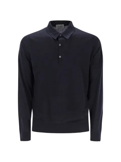 Bradwell long-sleeved polo shirt by JOHN SMEDLEY
