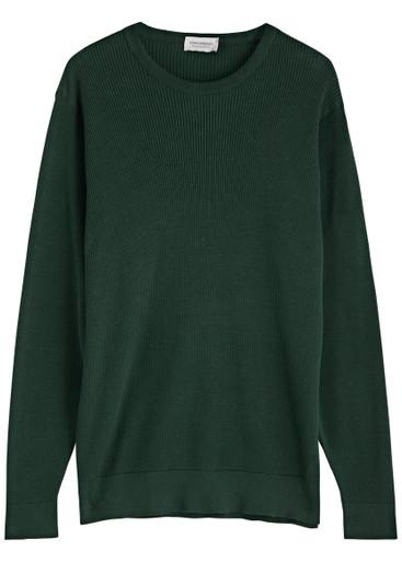 Calix waffle-knit cotton jumper by JOHN SMEDLEY