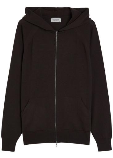 Carty hoodied merino wool jumper by JOHN SMEDLEY
