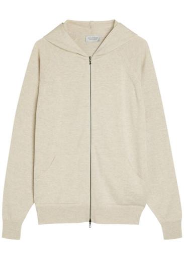 Carty hoodied merino wool sweatshirt by JOHN SMEDLEY