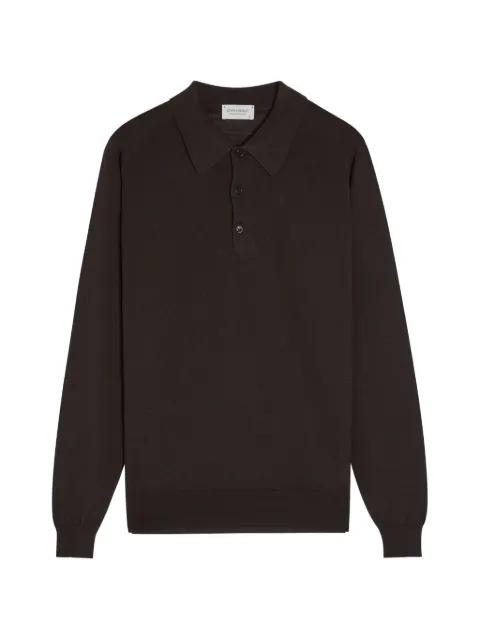 Caverhill polo-collar sweatshirt by JOHN SMEDLEY